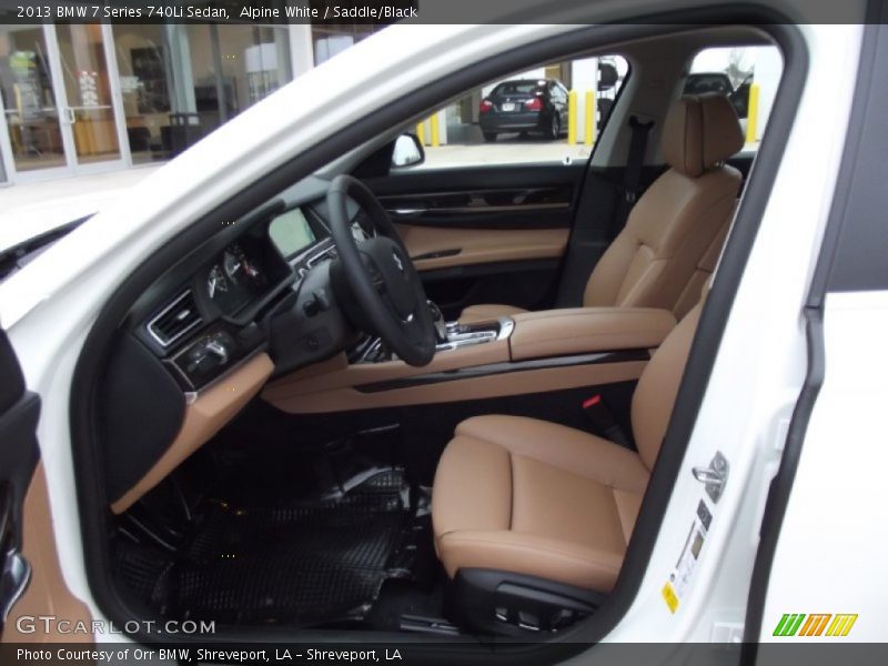 Alpine White / Saddle/Black 2013 BMW 7 Series 740Li Sedan