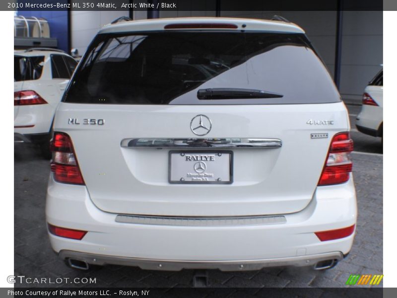 Arctic White / Black 2010 Mercedes-Benz ML 350 4Matic