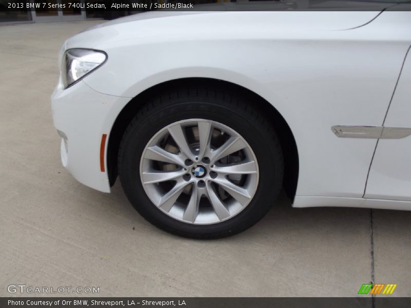 Alpine White / Saddle/Black 2013 BMW 7 Series 740Li Sedan