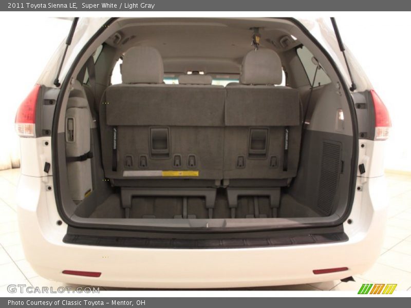 Super White / Light Gray 2011 Toyota Sienna LE