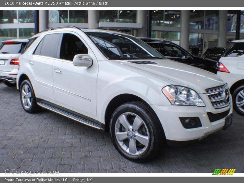 Arctic White / Black 2010 Mercedes-Benz ML 350 4Matic