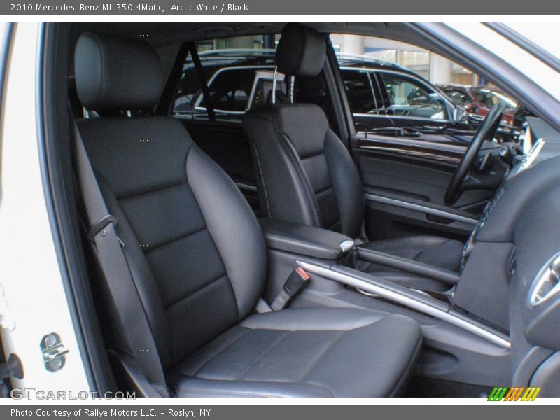 Arctic White / Black 2010 Mercedes-Benz ML 350 4Matic