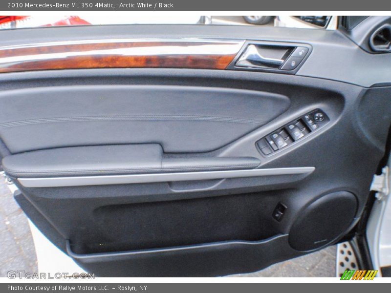 Arctic White / Black 2010 Mercedes-Benz ML 350 4Matic