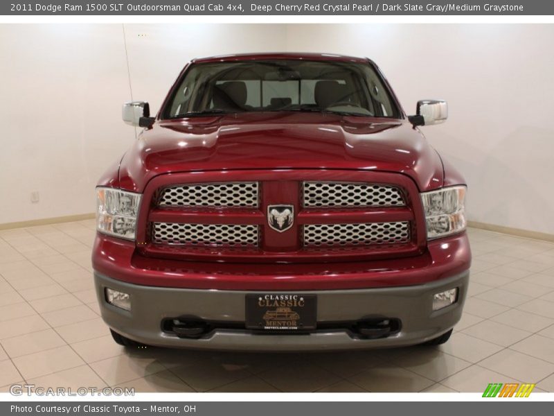 Deep Cherry Red Crystal Pearl / Dark Slate Gray/Medium Graystone 2011 Dodge Ram 1500 SLT Outdoorsman Quad Cab 4x4