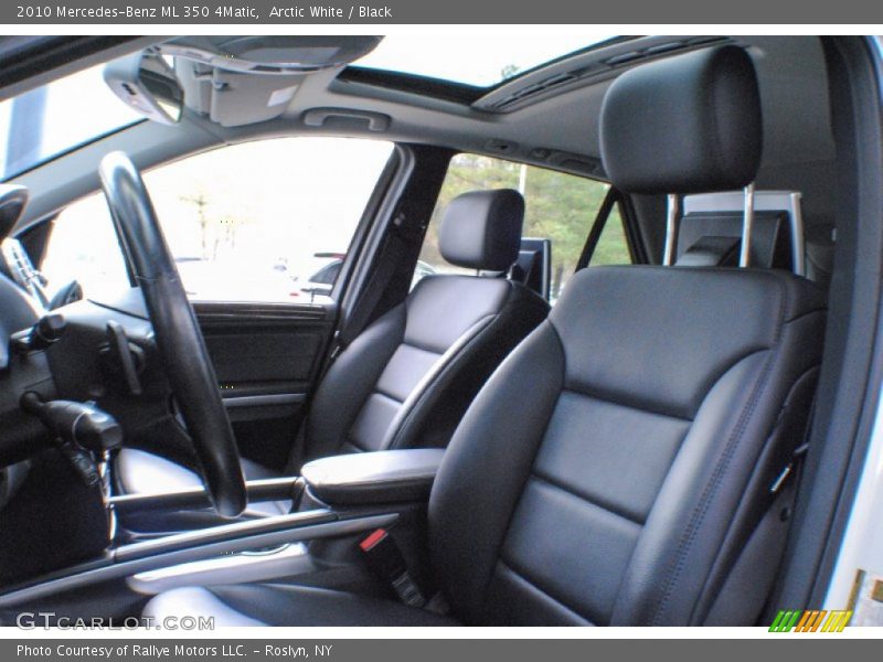 Arctic White / Black 2010 Mercedes-Benz ML 350 4Matic
