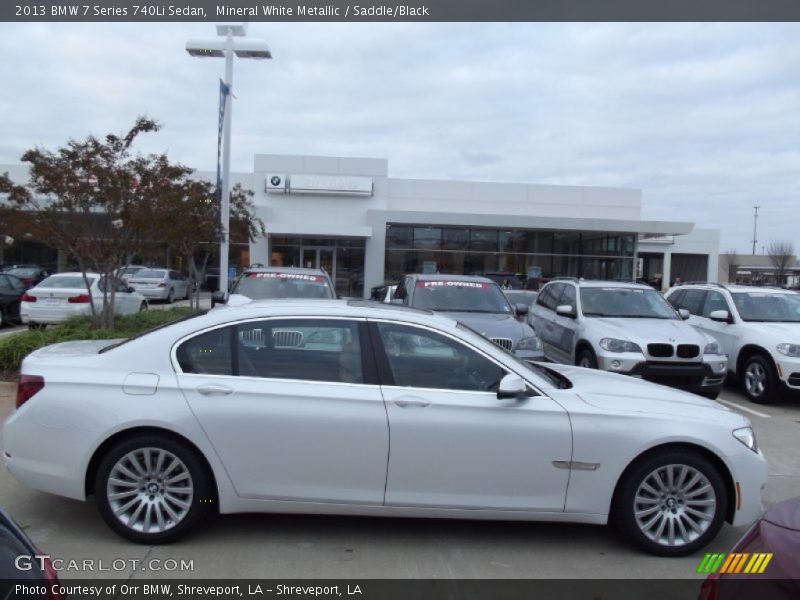 Mineral White Metallic / Saddle/Black 2013 BMW 7 Series 740Li Sedan