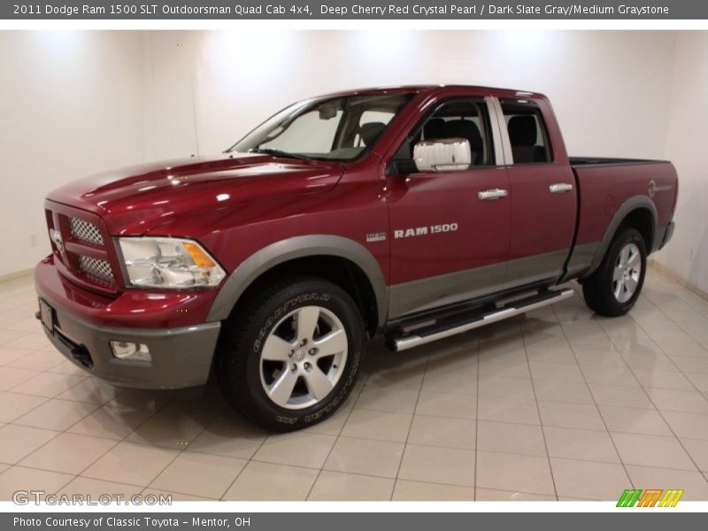  2011 Ram 1500 SLT Outdoorsman Quad Cab 4x4 Deep Cherry Red Crystal Pearl