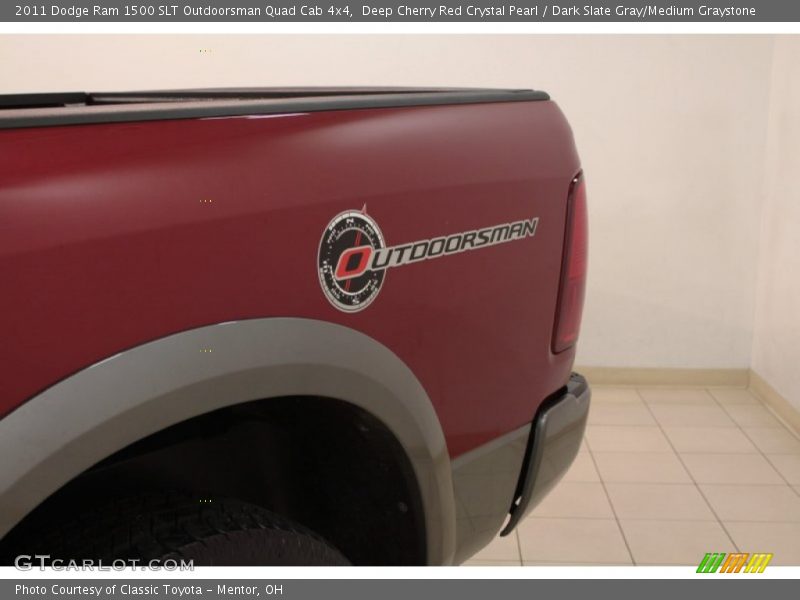 Deep Cherry Red Crystal Pearl / Dark Slate Gray/Medium Graystone 2011 Dodge Ram 1500 SLT Outdoorsman Quad Cab 4x4