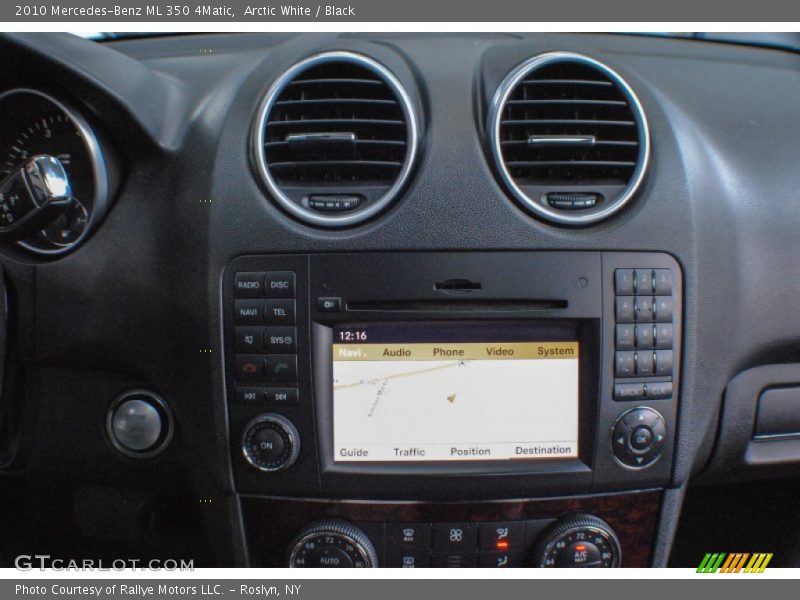 Arctic White / Black 2010 Mercedes-Benz ML 350 4Matic
