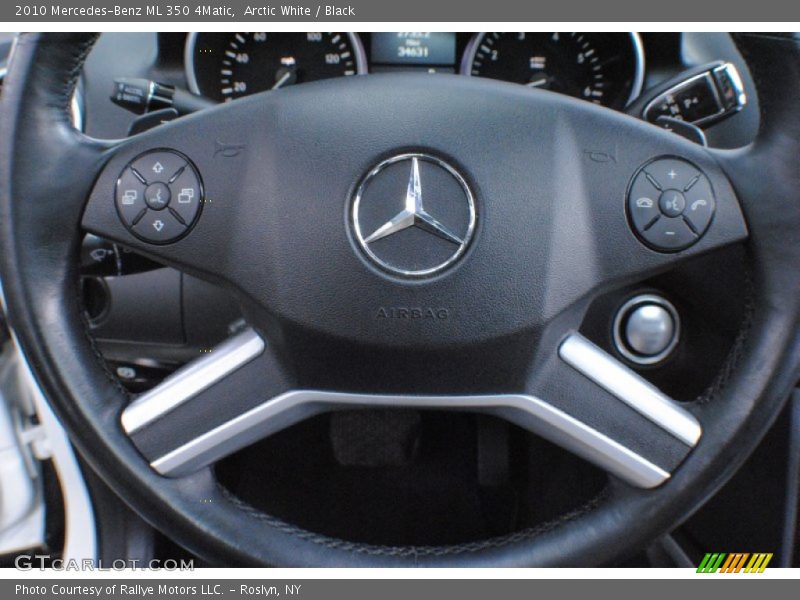 Arctic White / Black 2010 Mercedes-Benz ML 350 4Matic