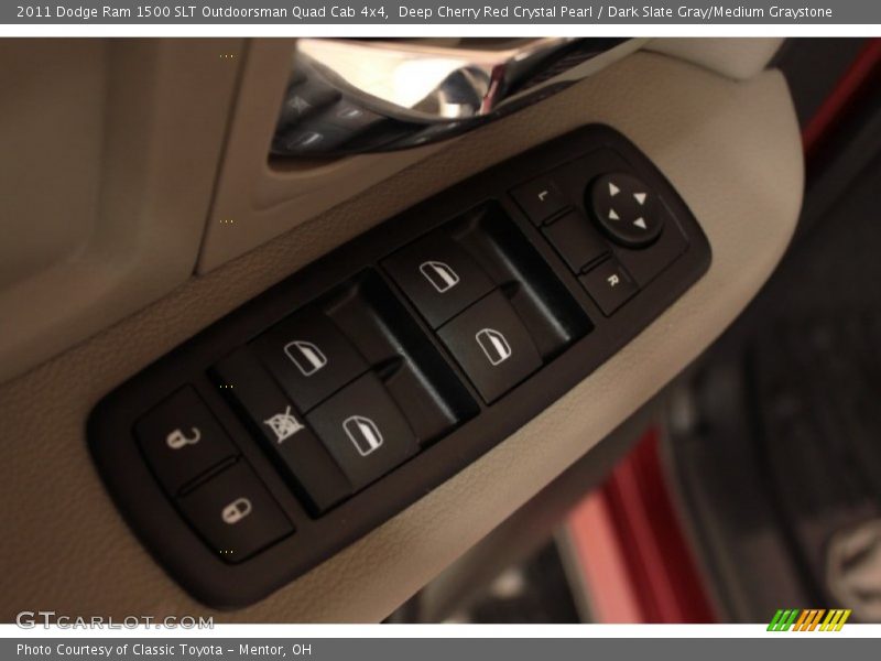 Deep Cherry Red Crystal Pearl / Dark Slate Gray/Medium Graystone 2011 Dodge Ram 1500 SLT Outdoorsman Quad Cab 4x4