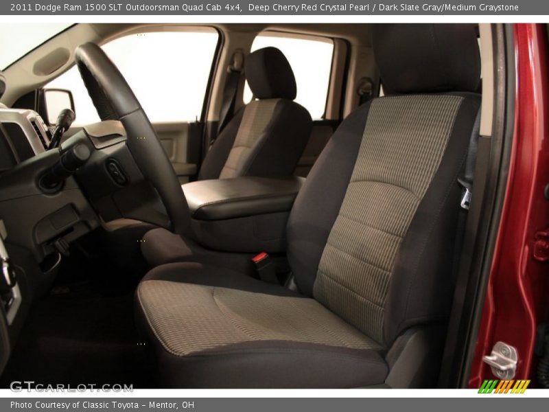 Deep Cherry Red Crystal Pearl / Dark Slate Gray/Medium Graystone 2011 Dodge Ram 1500 SLT Outdoorsman Quad Cab 4x4