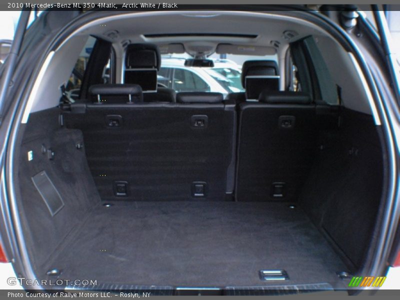 Arctic White / Black 2010 Mercedes-Benz ML 350 4Matic