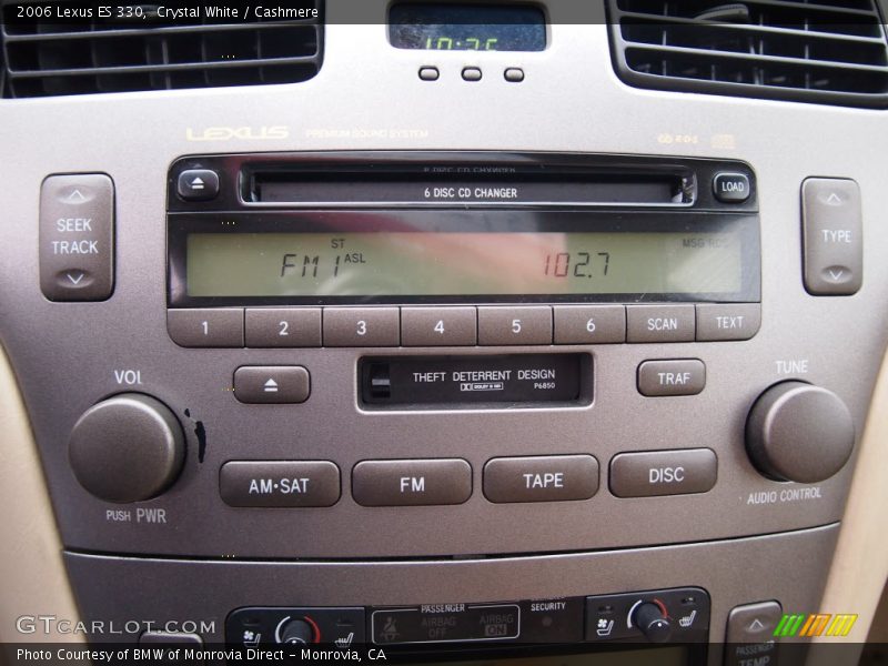 Audio System of 2006 ES 330