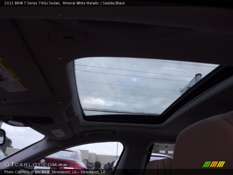 Mineral White Metallic / Saddle/Black 2013 BMW 7 Series 740Li Sedan