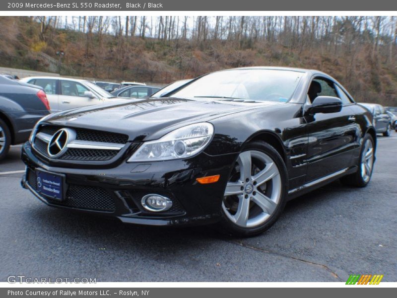 Black / Black 2009 Mercedes-Benz SL 550 Roadster
