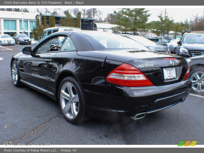 Black / Black 2009 Mercedes-Benz SL 550 Roadster