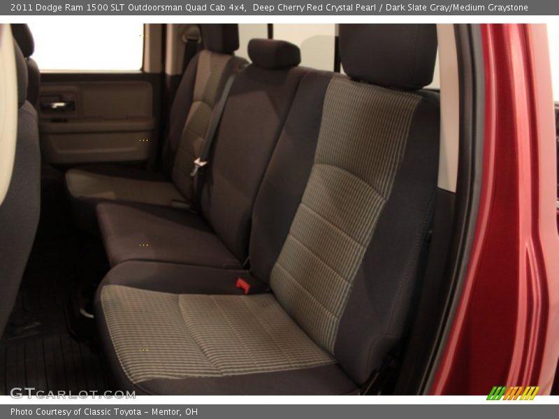 Deep Cherry Red Crystal Pearl / Dark Slate Gray/Medium Graystone 2011 Dodge Ram 1500 SLT Outdoorsman Quad Cab 4x4