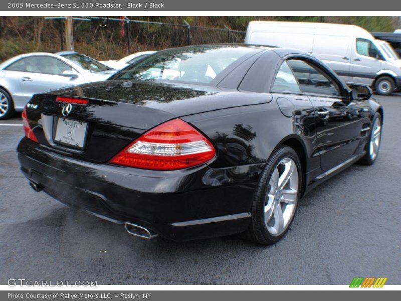 Black / Black 2009 Mercedes-Benz SL 550 Roadster