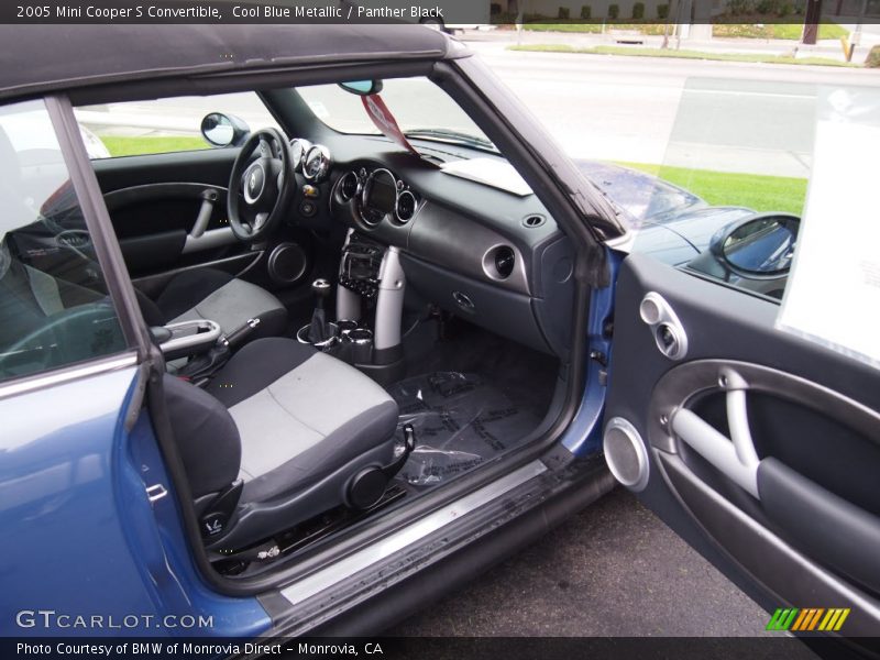 Cool Blue Metallic / Panther Black 2005 Mini Cooper S Convertible