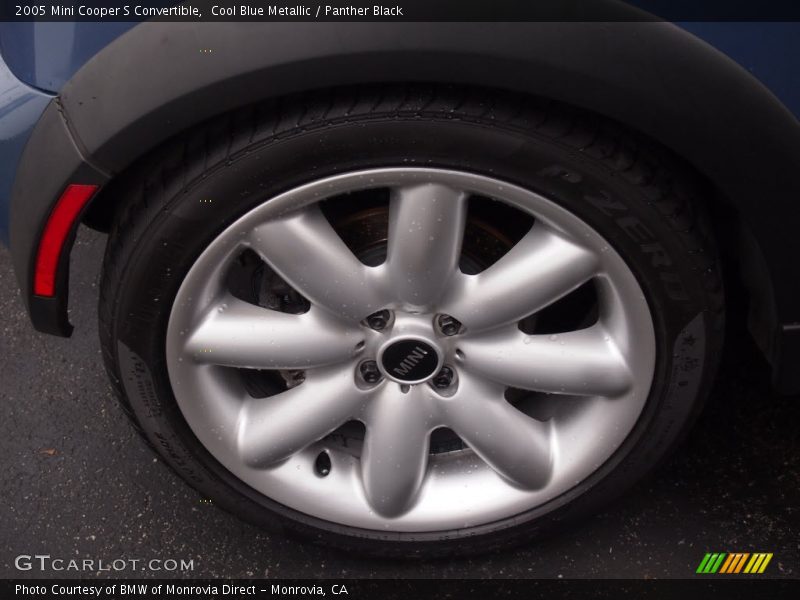 Cool Blue Metallic / Panther Black 2005 Mini Cooper S Convertible