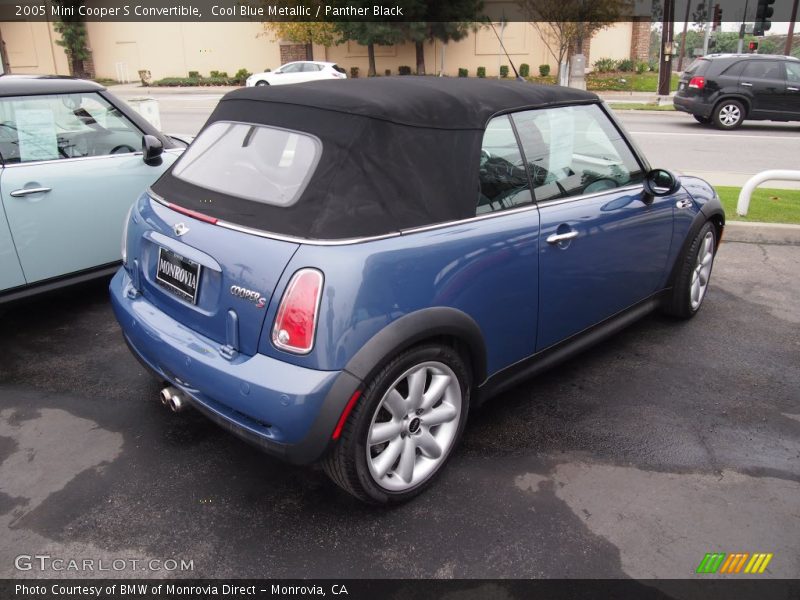 Cool Blue Metallic / Panther Black 2005 Mini Cooper S Convertible