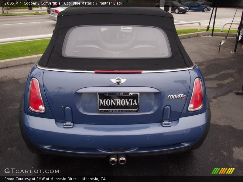 Cool Blue Metallic / Panther Black 2005 Mini Cooper S Convertible