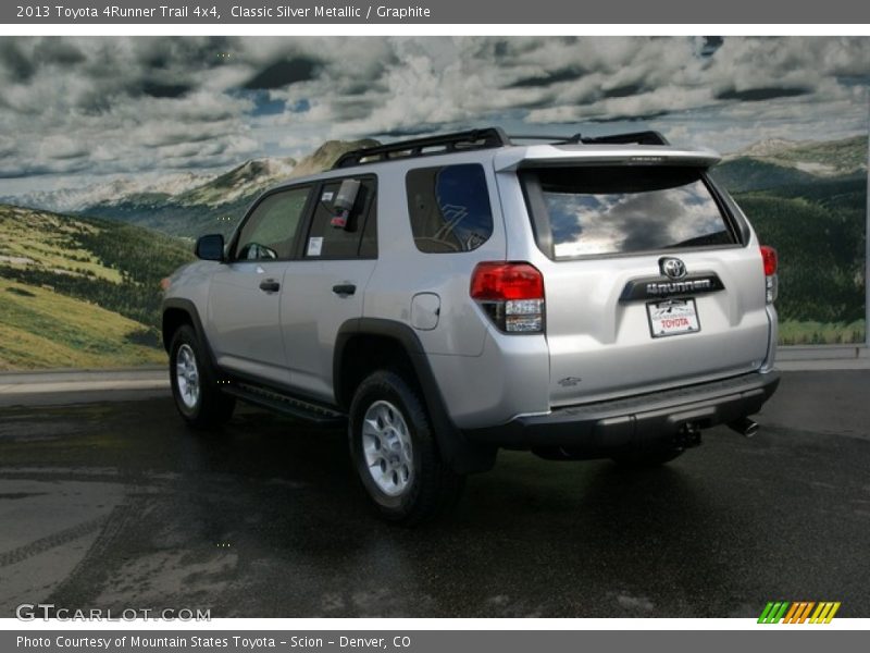 Classic Silver Metallic / Graphite 2013 Toyota 4Runner Trail 4x4