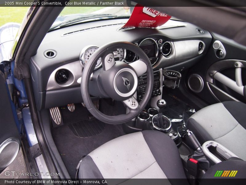 Cool Blue Metallic / Panther Black 2005 Mini Cooper S Convertible