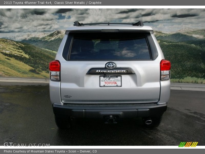 Classic Silver Metallic / Graphite 2013 Toyota 4Runner Trail 4x4