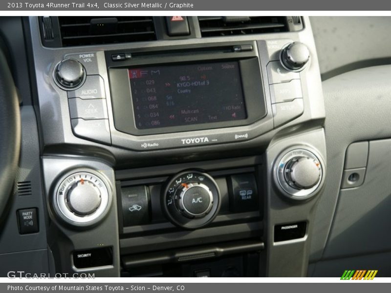 Classic Silver Metallic / Graphite 2013 Toyota 4Runner Trail 4x4