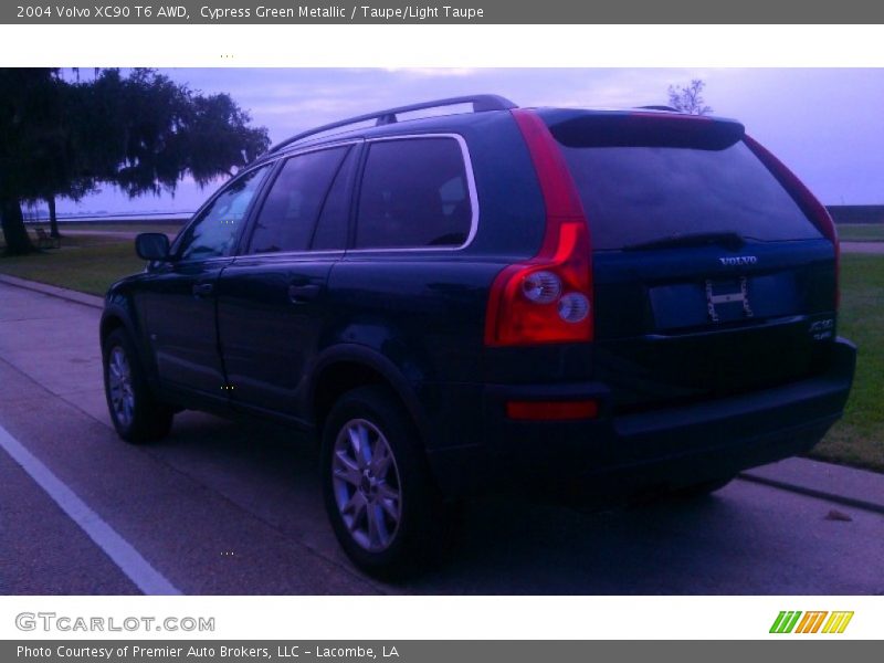 Cypress Green Metallic / Taupe/Light Taupe 2004 Volvo XC90 T6 AWD