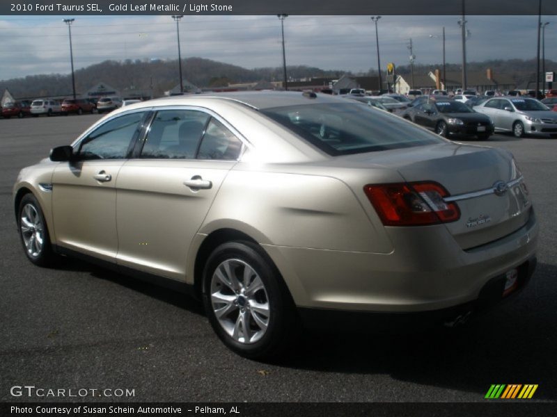 Gold Leaf Metallic / Light Stone 2010 Ford Taurus SEL