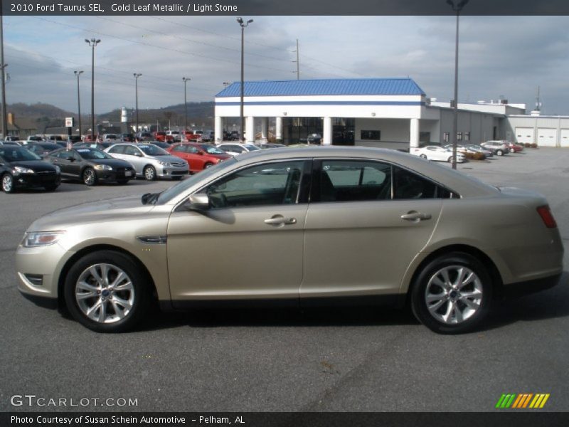 Gold Leaf Metallic / Light Stone 2010 Ford Taurus SEL