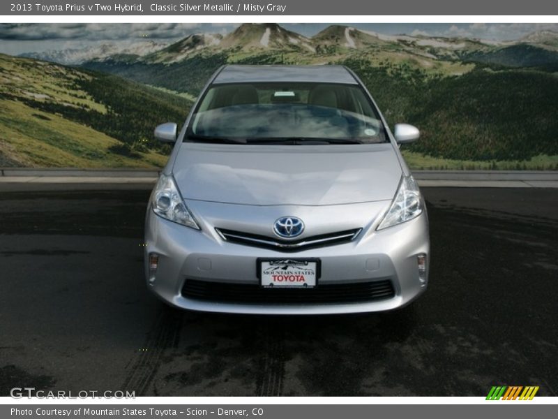 Classic Silver Metallic / Misty Gray 2013 Toyota Prius v Two Hybrid