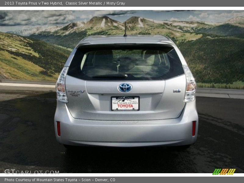 Classic Silver Metallic / Misty Gray 2013 Toyota Prius v Two Hybrid