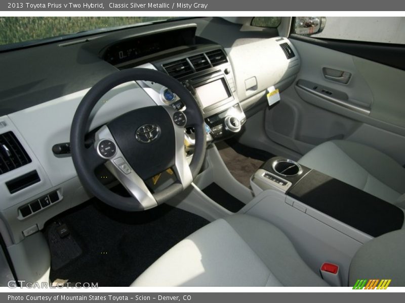 Classic Silver Metallic / Misty Gray 2013 Toyota Prius v Two Hybrid