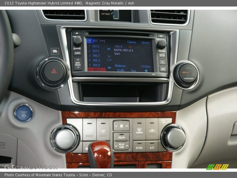 Controls of 2013 Highlander Hybrid Limited 4WD