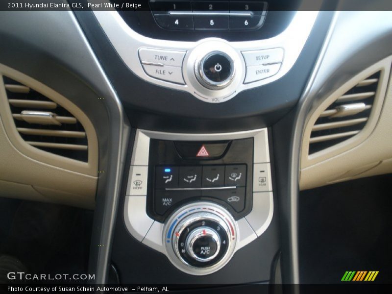 Pearl White / Beige 2011 Hyundai Elantra GLS