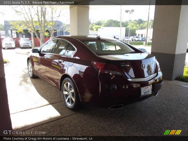 Basque Red Pearl / Parchment 2012 Acura TL 3.5