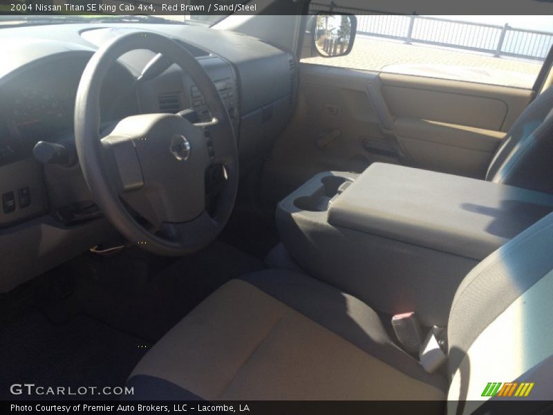 Red Brawn / Sand/Steel 2004 Nissan Titan SE King Cab 4x4