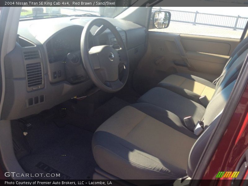 Red Brawn / Sand/Steel 2004 Nissan Titan SE King Cab 4x4