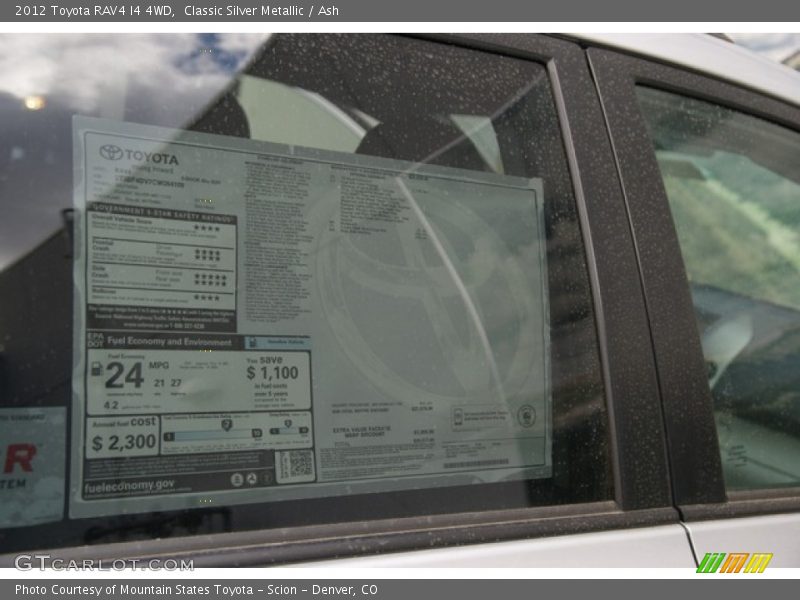 Classic Silver Metallic / Ash 2012 Toyota RAV4 I4 4WD