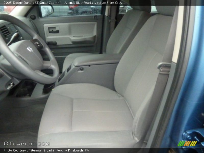 Atlantic Blue Pearl / Medium Slate Gray 2005 Dodge Dakota ST Quad Cab 4x4