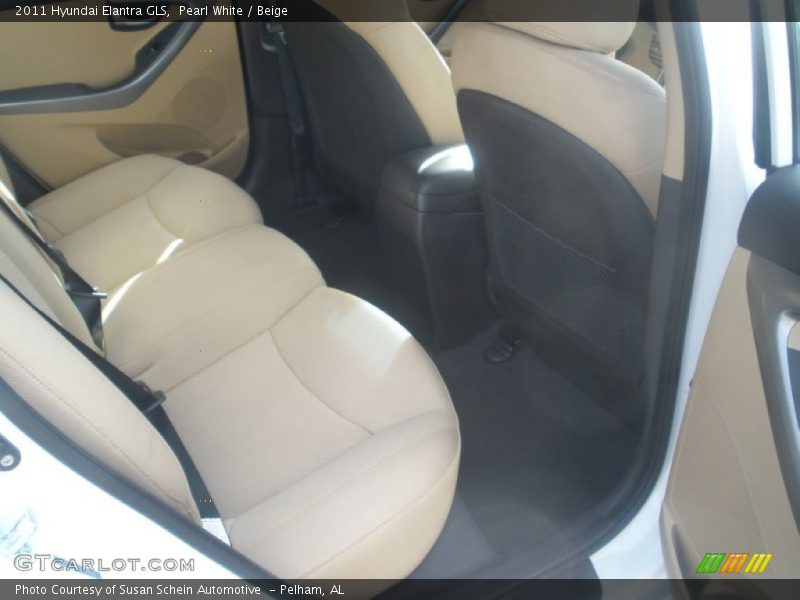 Pearl White / Beige 2011 Hyundai Elantra GLS