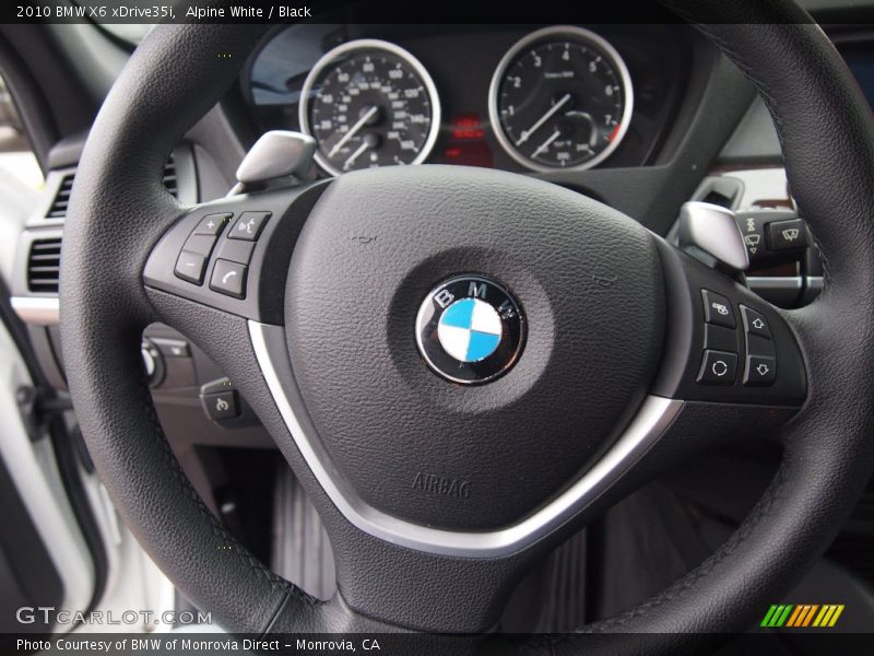 Alpine White / Black 2010 BMW X6 xDrive35i