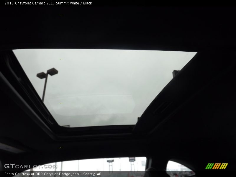 Sunroof of 2013 Camaro ZL1