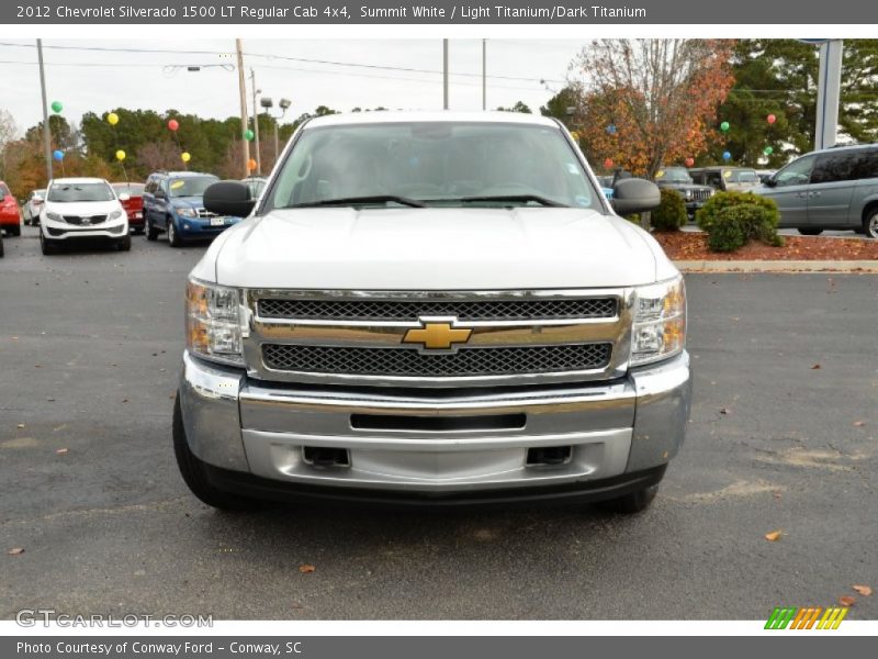 Summit White / Light Titanium/Dark Titanium 2012 Chevrolet Silverado 1500 LT Regular Cab 4x4