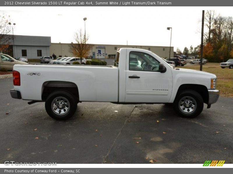 Summit White / Light Titanium/Dark Titanium 2012 Chevrolet Silverado 1500 LT Regular Cab 4x4