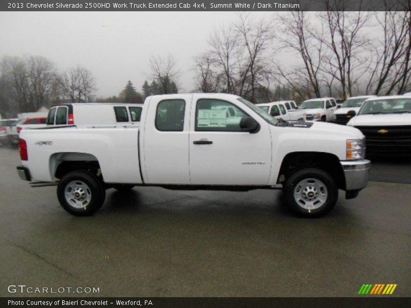 Summit White / Dark Titanium 2013 Chevrolet Silverado 2500HD Work Truck Extended Cab 4x4